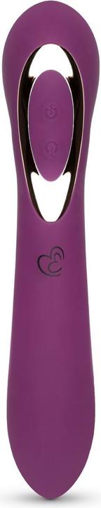Actual product image Easytoys Vibrator with Rotating Tips - Purple