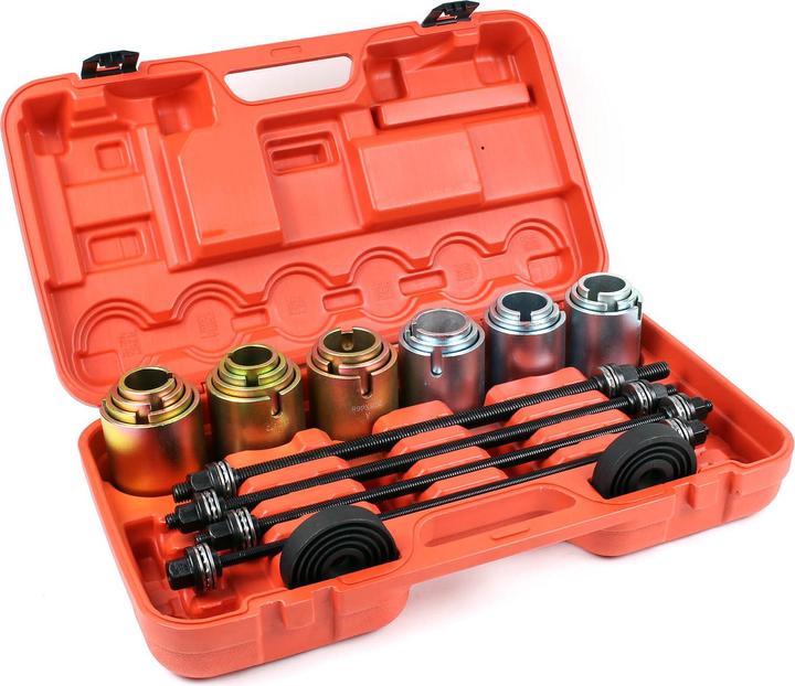 Actual product image Wiltec 26pc Universal Press and Pull Sleeve Kit to Remove or Install Wheel Bearings and Seal Bushes