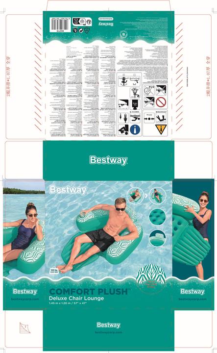 Immagine prodotto Bestway Sedia da piscina Comfort Plush™ Deluxe 145 x 120 cm