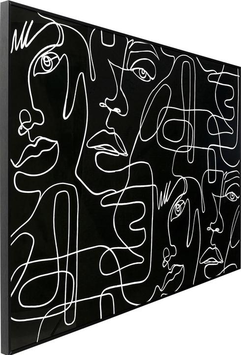 Produktbild Kare Design Gerahmtes Bild Faccia Arte Drawing 150x100cm (150 x 100 cm)
