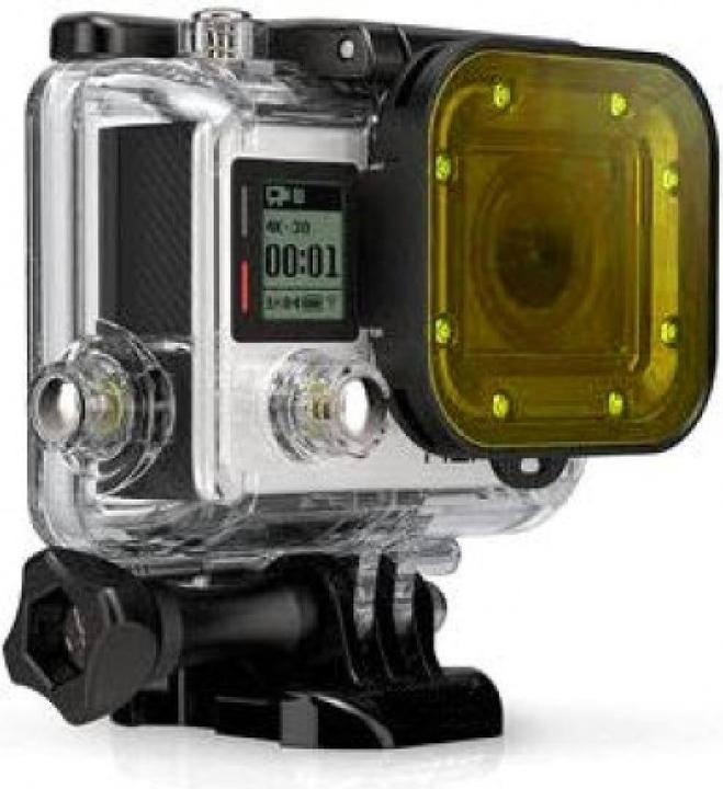Actual product image PowerGuard GoPro Dive Filter yellow for GoPro Hero 3+ and Hero 4 for Dive Housing (4)