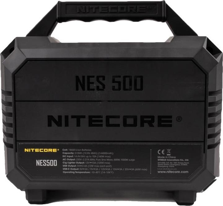 Produktbild Nitecore NES500 tragbares Stromaggregat fÃ¼r draussen (518 Wh)