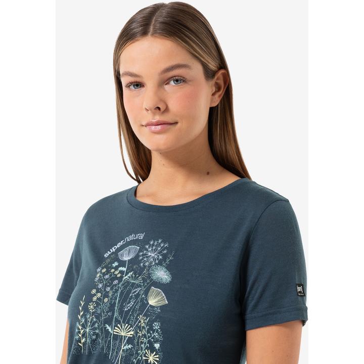 Actual product image Super Natural Women's Rock Flowers Tee (M)