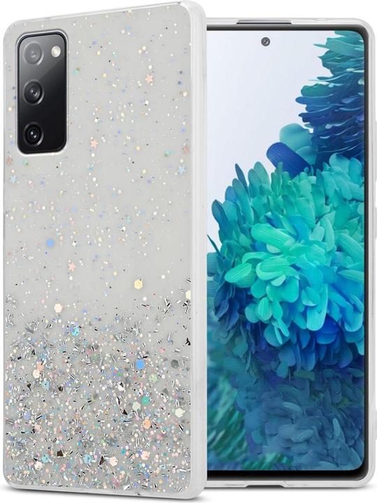 Transparent with glitter