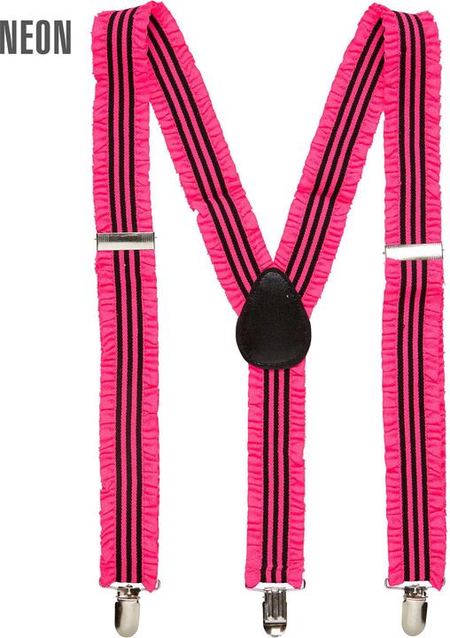 Produktbild Widmann Neon Pinke Hosenträger Mit Rüschen