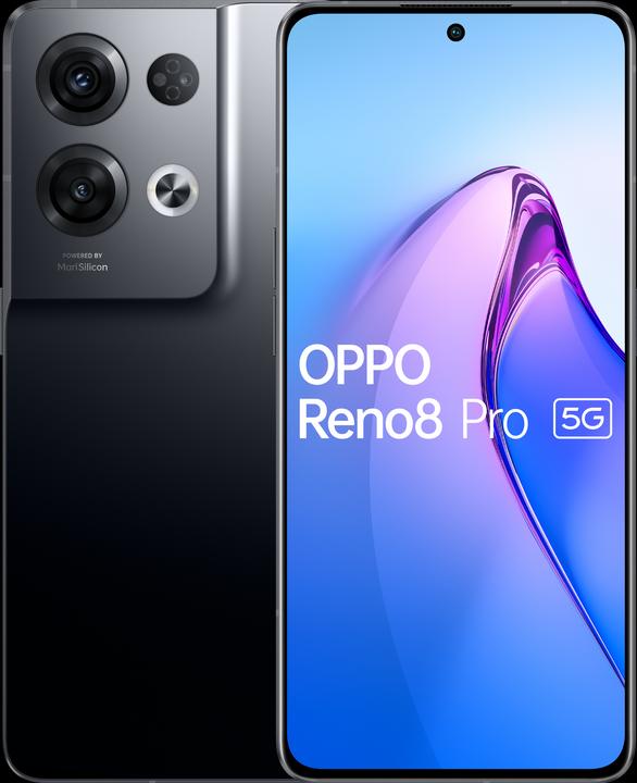 Produktbild OPPO Reno 8 Pro (256 GB, Glazed Black, 6.70", Dual SIM, 50 Mpx, 5G)