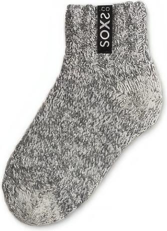 Produktbild Soxs Graue Wolle Herren- & Damensocken Jet Black, Kurzsocke (Einzelpack, 42, 43, 44, 45, 46)