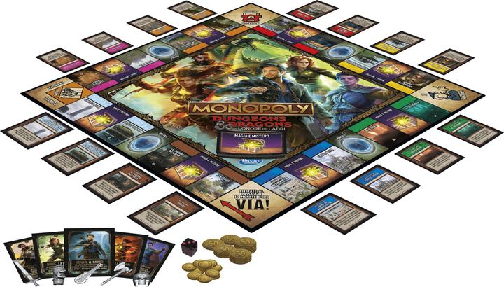 Produktbild Monopoly Dungeons & Dragons: Ehre unter Dieben Spiel, inspiriert vom Film, D&D Brettspiel f (Italienisch)