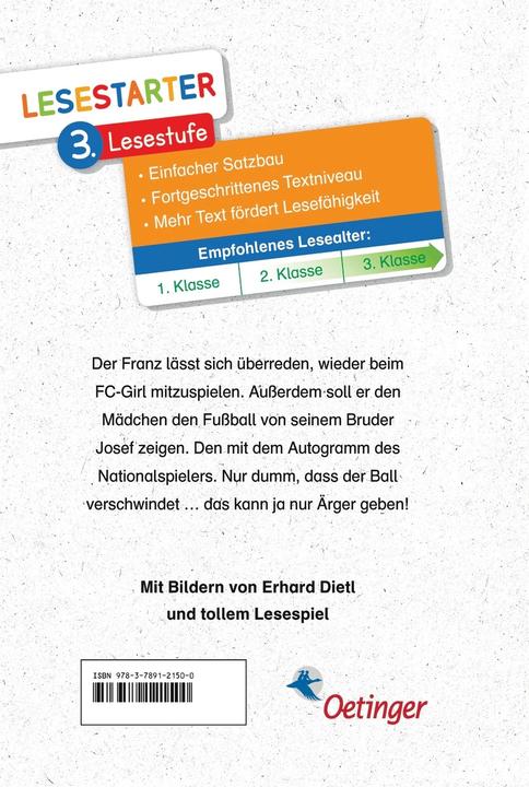 Image du produit Nouvelles histoires de football de Franz (Christine Nöstlinger, Allemand)