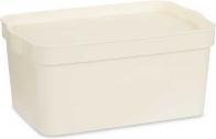 Actual product image Kipit plastic box with lid 7,5l cream (7.50 l)
