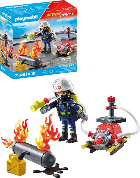 Immagine prodotto Playmobil Löschung eines Gastanks (71826, Playmobil Eroi d'azione)