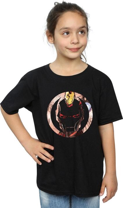 Image du produit - T-shirt IRON MAN MONTAGE SYMBOL - Fille (140, 146)
