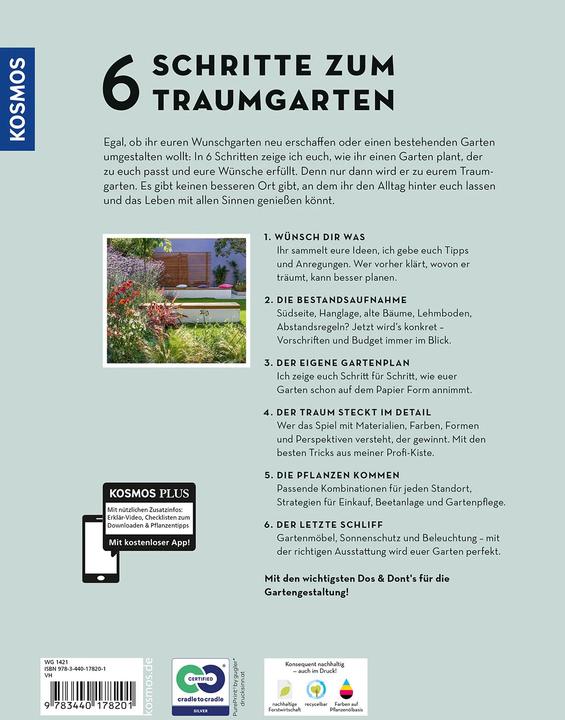 Image du produit Kosmos 6 Schritte zum Traumgarten (Allemand, Straub, Lilli, 2023)