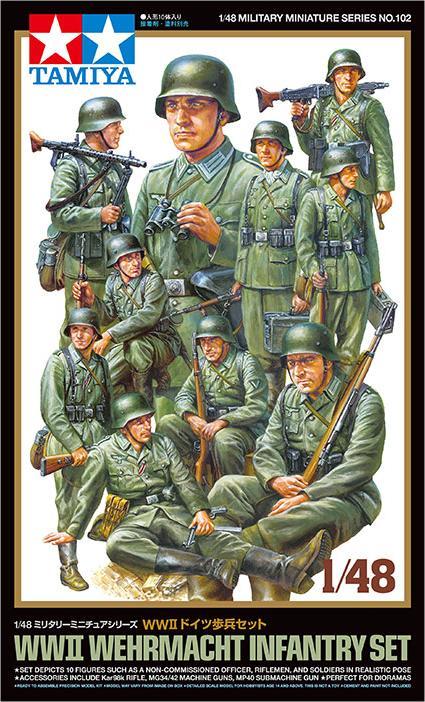 Immagine prodotto Tamiya 1/48 WWII Set Fanteria Wehrmacht