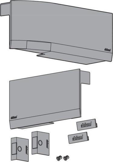 Produktbild Blum Abdeckkappen-Set Hochklappe AVENTOS HK top, SERVO-DRIVE (1 Stk.)