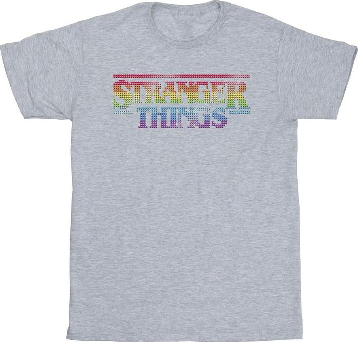 Immagine prodotto Netflix Stranger Things Rainbow Dot Logo Maglietta Uomo (M)