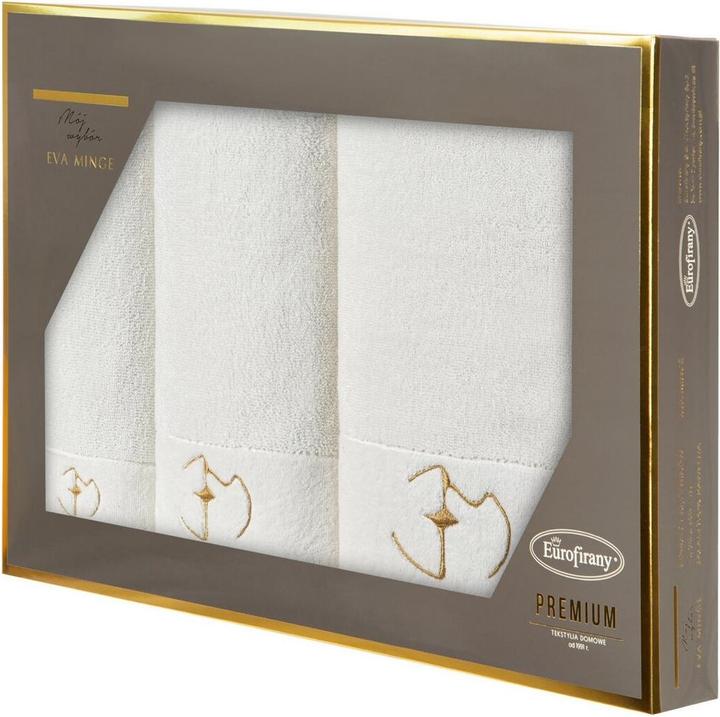 Produktbild Eurofirany EVA MINGE Set GAJA-Handtücher in eleganter Verpackung, perfekt als Geschenk, 550 g/m2 30x50 cm, 50x9