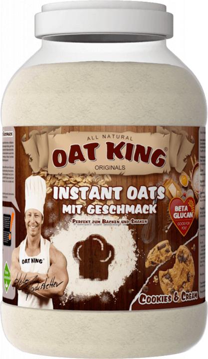 Produktbild Oat King 100% Vollkorn-Hafer Pulver mit Aroma (4000g Dose) (Cookies and Cream, 1 Stk., 4000 g)