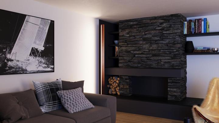 Actual product image kln.swiss Wood Floor Lamp Columna (4845 lm)
