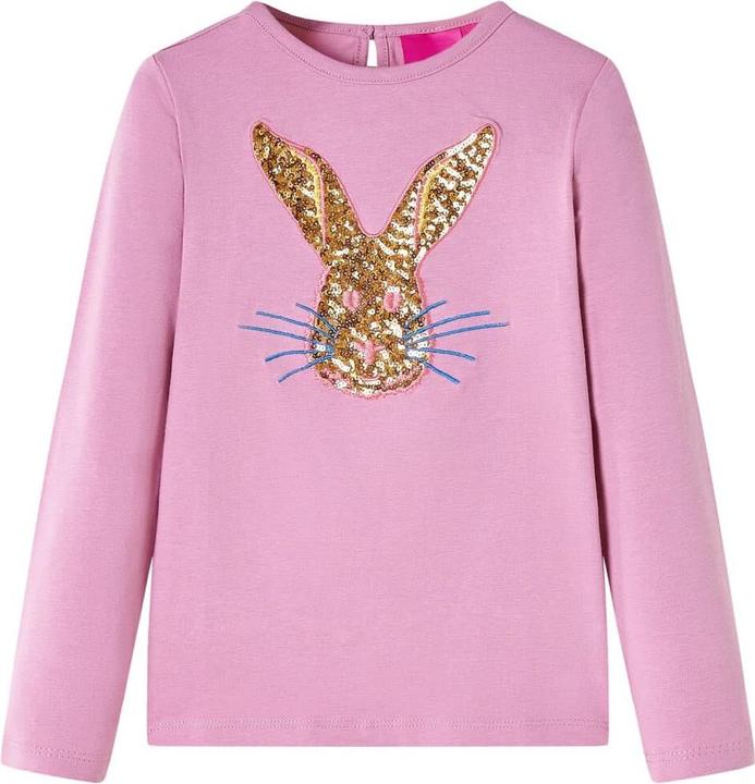Produktbild VidaXL Kinder-Langarmshirt Dunkelrosa 104,Material: 95 % Baumwolle (104)