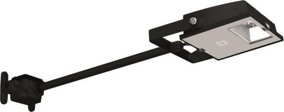 Spittler LED floodlight Guell Zero Kit 06124980 15W 1480lm 4K symm. w.bracket 0.5m bw (1480 lm, IP66)