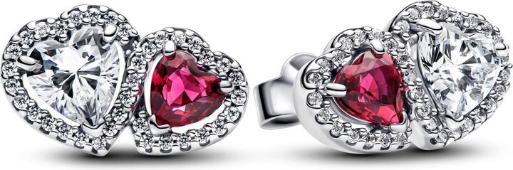 Produktbild Pandora Halo Hearts Stud Earrings (Silber 925)