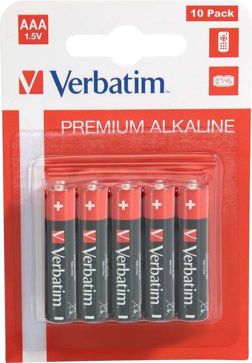 Verbatim AAA Alkaline Battery (10 Stk., AAA)
