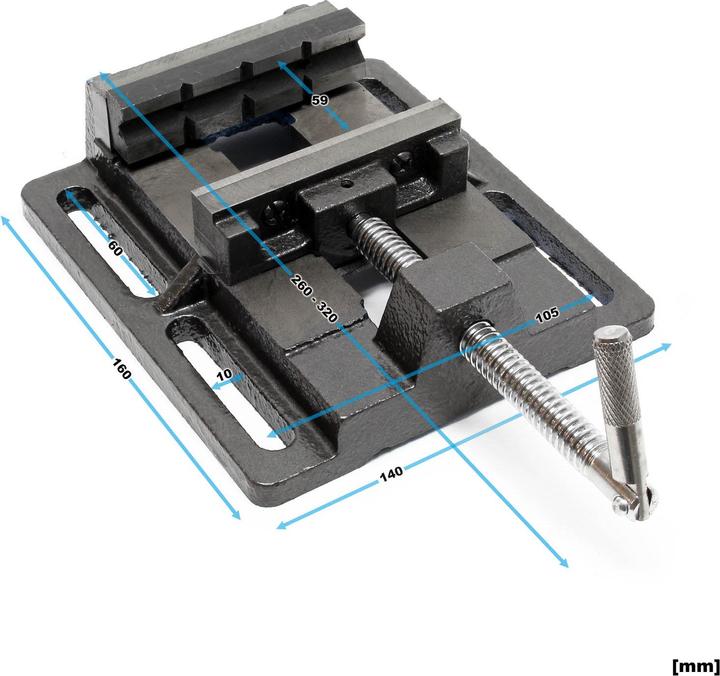 Actual product image Wiltec Drill Press Vise Bench Clamp Woodworking Drilling Machine 75mm (75 mm)