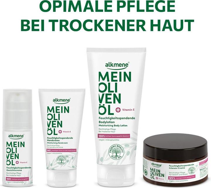 Actual product image Alkmene MEIN OLIVENÖL, Feuchtigkeitsspendende Intensiv Creme (Body cream, 200 ml)