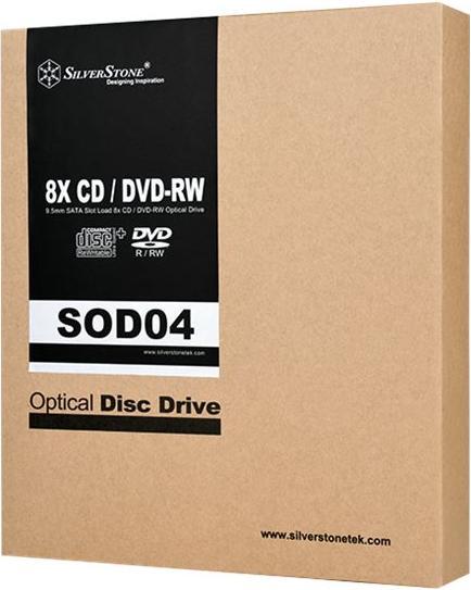 Produktbild Silverstone SST-SOD04 (DVD Laufwerk, CD Laufwerk, DVD Brenner)