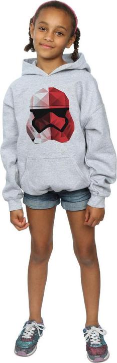 Produktbild Star Wars The Last Jedi Stormtrooper Red Cubist Helmet Kapuzenpullover Mädchen (152, 158)