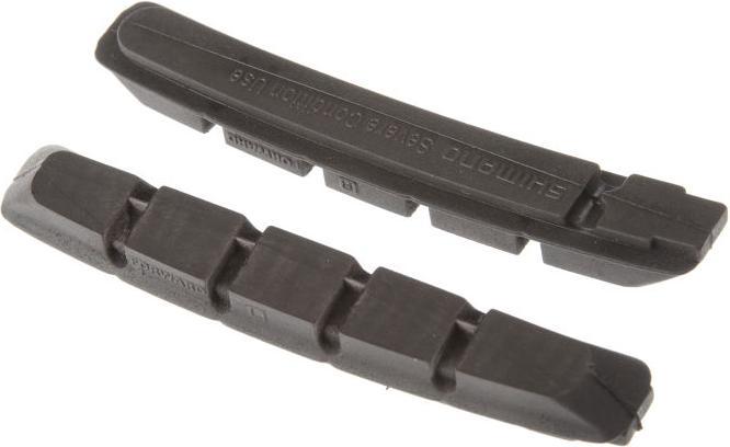 Actual product image Shimano M70R2 Brake Pads for Cartridge Brake Shoe for Alloy Rim (Shimano, Rubber)