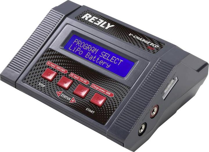 Reely V-Charger ECO 80 model multifunctionele lader 100 V, 240 V, 12 V 10 A