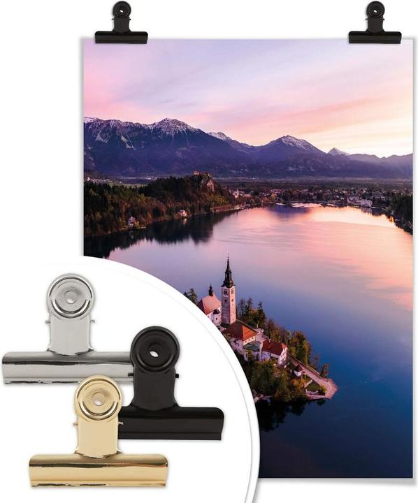 Actual product image Trenddeko Lake Bled in Slovenia (24 x 30 cm)