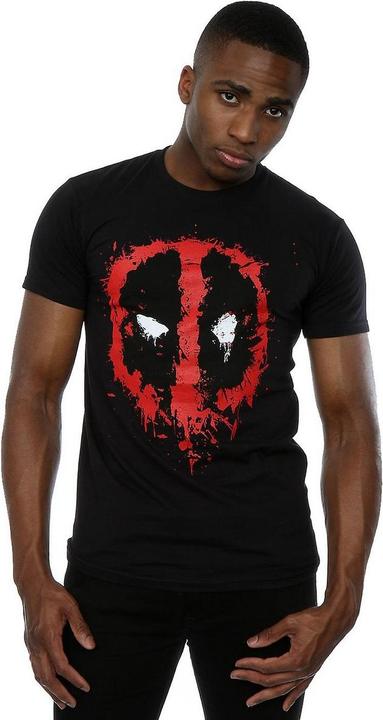 Image du produit Deadpool T-shirt en coton Splat Face pour hommes (S)
