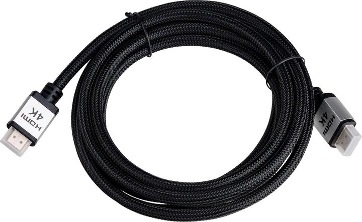 Actual product image Akyga Cable HDMI - HDMI 3m silver (AK-HD-30P) (3 m, HDMI)