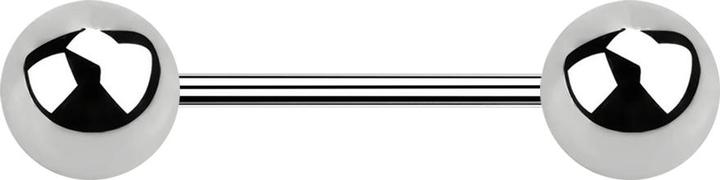 Produktbild Star Piercing Micro Barbell silber mit zwei Kugeln (ohne Messing, Chirurgenstahl 316L)