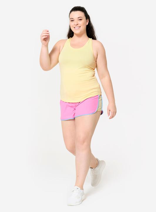 Actual product image Domyos Shorts kurz leicht - rosa/gelb (S)