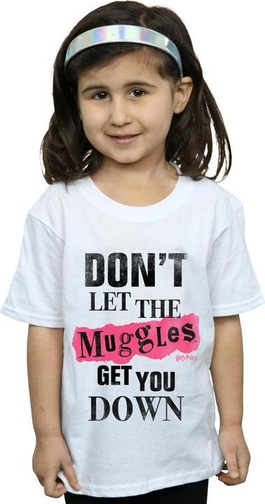 Actual product image Girls Muggles Clippings Cotton T-Shirt (116)