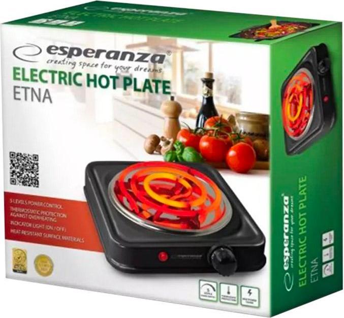 Productafbeelding Esperanza EKH012K Zwart Elektrisch fornuis