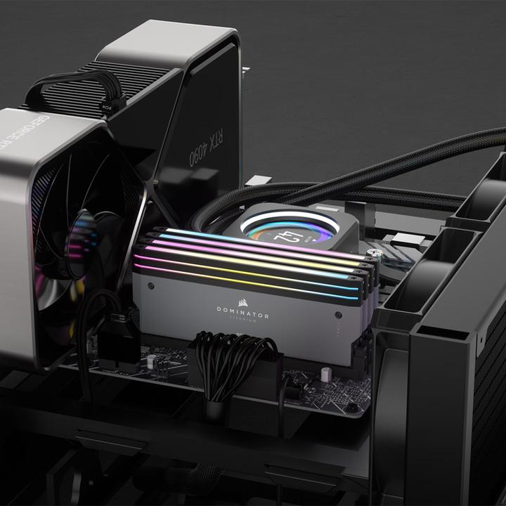Image du produit Corsair Dominator Titanium (2 x 32GB, 0.01 MHz, RAM DDR5, DIMM)