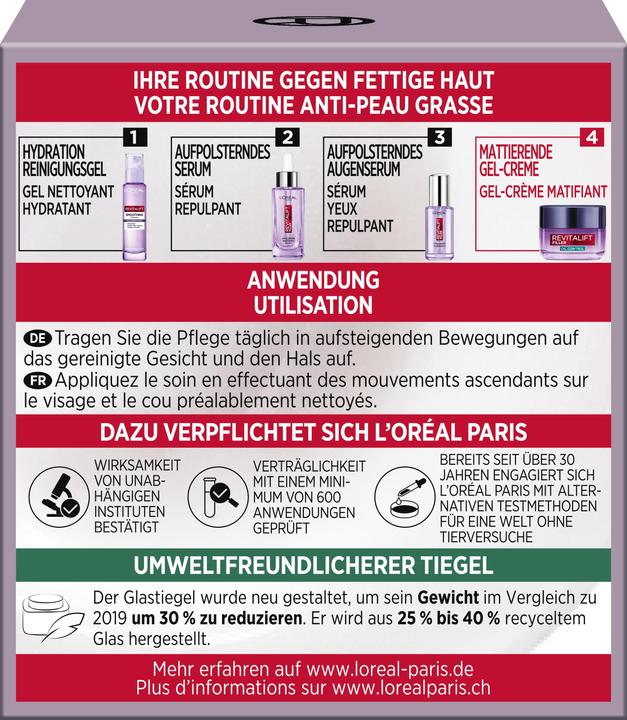 Valori nutrizionali e ingredienti L'Oréal Paris L'Oreal Revitalift (50 ml, Gel viso)