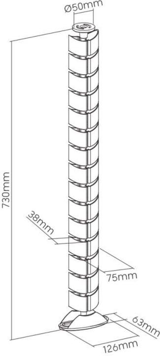 Actual product image InLine Cable duct flexible (Duct, 80 cm)