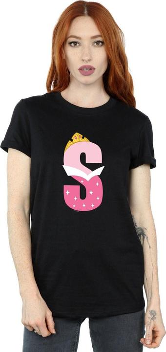 Actual product image Disney Womens/Ladies Alphabet S Is For Sleeping Beauty Cotton Boyfriend T-Shirt (M)