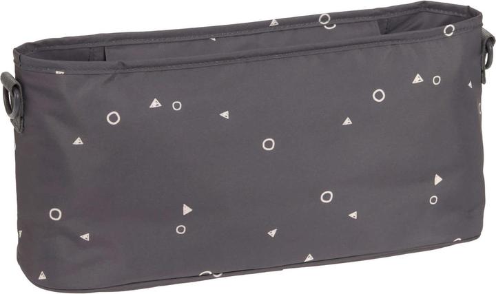 Organisateur De Poussette Lässig - Sac Pratique Avec Fixation Solide - Anthracite - Grand Compartiment Pour Snacks, Biberons, Affaires