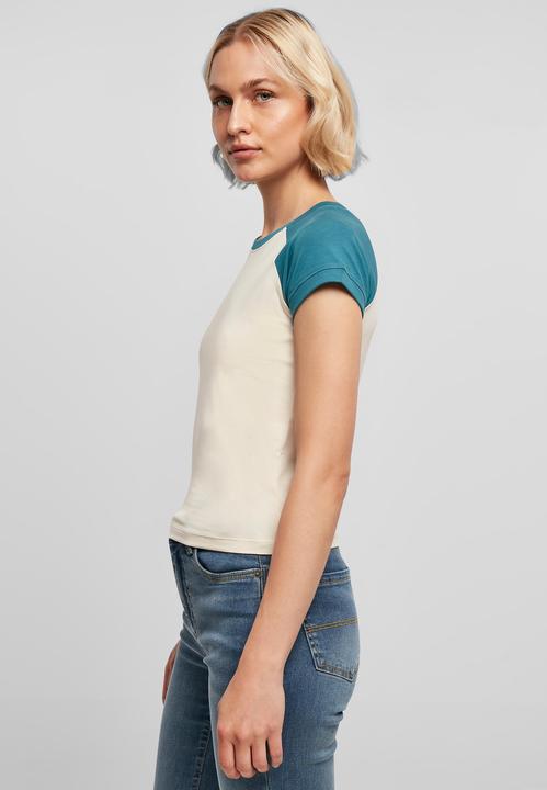 Produktbild Urban Classics Ladies Organic Stretch Short Retro Baseball Tee (M)