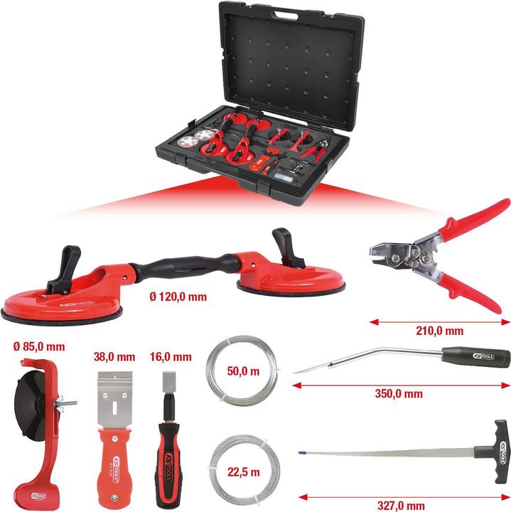 Productafbeelding KS Tools MASTER schijf montage en demontage set, 13 stuks.