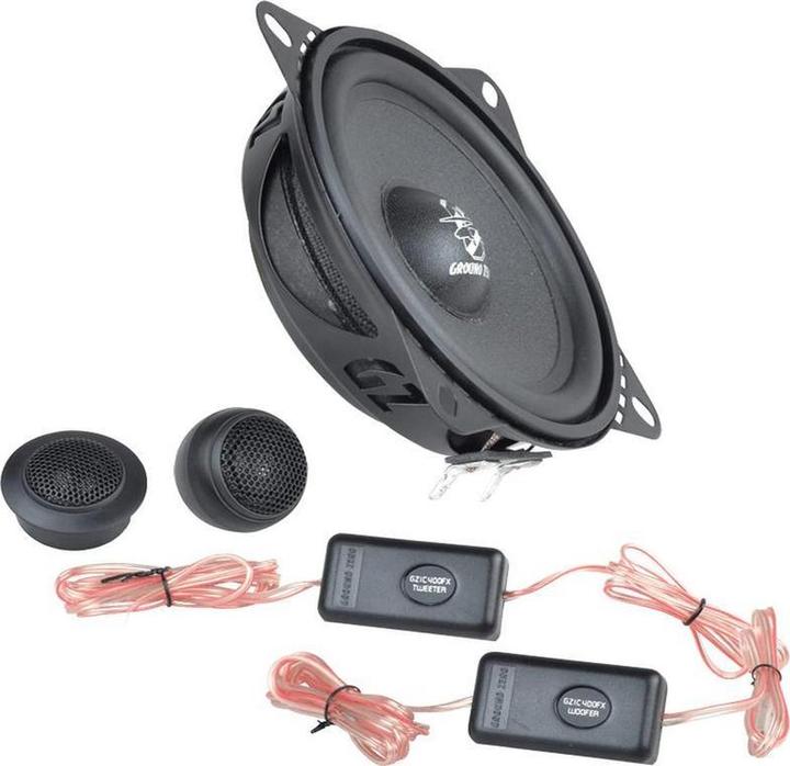 Ground Zero GZIC 400FX - Car speakers - Speaker set Compo 10cm - Shallow speakers - Shallow Fit - 10 (10 cm)