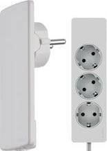 Productafbeelding Schulte Elektrotechnik 151000156300 Evoline Stekker Schuko wit (3 x, CEE 7/3, 1.50 m)