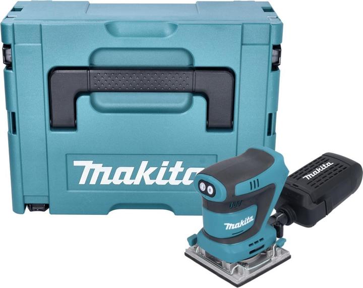 Productafbeelding Makita DBO 484 ZJ Accu vlakschuurmachine 18 V 112 x 102 mm + Makpac - zonder accu, zonder oplader (Vlakschuurmachine, 210 W)